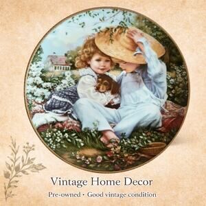 Vintage 1989 Sandra Kuck Collector Plate – “A Time to Love” – COA Included